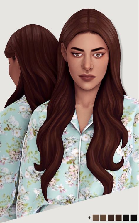 Sims 4 Anime, Pelo Sims, The Sims 4 Packs, Sims 4 Mm Cc, Sims 4 Body Mods, Tumblr Sims 4, Sims 4 Gameplay, Female Hair, Sims 4 Characters