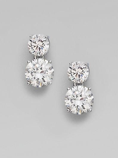 Simply the perfect gift! #diamondearrings Double Stud Earrings, Diamond Wedding Jewelry, Wedding Jewelry Sets, Diamond Fashion, Dream Jewelry, Wedding Earrings, Diamond Earrings Studs, Diamond Studs, Diamond Wedding