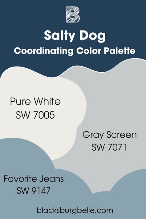 Sw Salty Dog Coordinating Colors, Salty Dog Paint Sherwin Williams, Sw Favorite Jeans Paint, Salty Dog Sherwin Williams Exterior, Sw Favorite Jeans, Favorite Jeans Sherwin Williams, Sherwin Williams Favorite Jeans, Salty Dog Sherwin Williams, Sherwin Williams Salty Dog