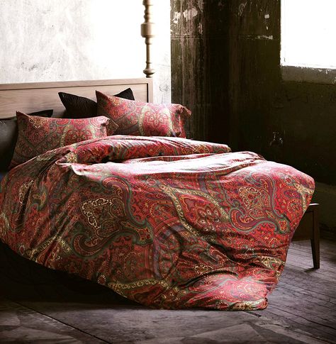 Boho Paisley Print Luxury Duvet Quilt Cover and Shams 3pc Bedding Set Bohemian Damask Medallion 350TC Egyptian Cotton Sateen (King, Spanish Red) | Home Decor | Accessories | Bed Cover | Bohemian | Boho Bedding Simple, Cheap Bed, Luxury Duvet Sets, Moroccan Bed, Bohemian Bedding Sets, Paisley Bedding, Paisley Duvet, King Size Comforters, Natural Bedding