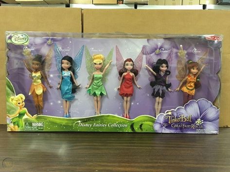 Disney Fairies Dolls, Tinker Bell Toys, Babysitting Aesthetic, Tinkerbell Toys, Disney Faries, Tinkerbell Doll, Fairy Garden Furniture, Disney Tinkerbell, Disney Princess Dolls