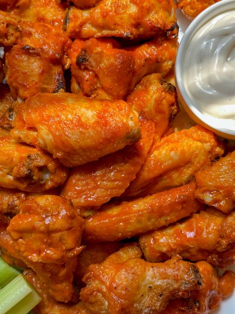 Crispy, Oven-Baked Buffalo Wings — All Types Of Bowls Easy Bbq Wings In Oven, Hot Wings In The Oven, Oven Baked Buffalo Wings, Unli Wings, Bake Chicken Wings, Chicken Wings Buffalo, Oven Baked Wings, Chicken Wings In The Oven, Types Of Bowls