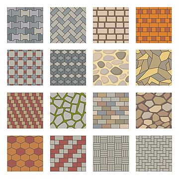 Walkway Pattern, Texture Interior Design, Cobblestone Paving, Floor Plan Symbols, Paving Texture, Road Texture, Stone Pavement, Pavement Design, Paving Pattern