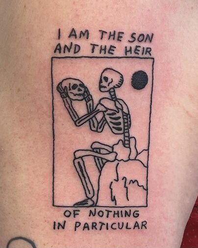 Existential Tattoo, Tattoos Hidden, Everything Was Beautiful And Nothing, Miniature Tattoos, Artsy Tattoos, Small Tattoo Ideas, Health Tattoo, Minimalist Line Art, Cover Up Tattoo