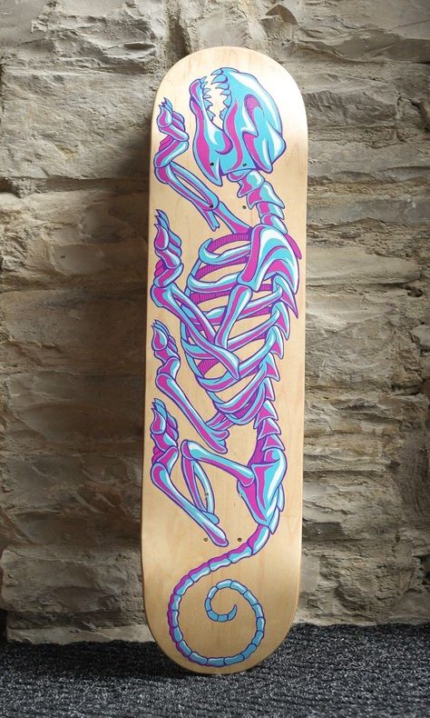 40 Creative Skateboard Deck Designs | Inspirationfeed Timothy Goodman, Painted Skateboard, Custom Skates, Longboard Design, Skateboard Deck Art, Skateboard Art Design, Custom Skateboards, Deck Designs, Posca Art