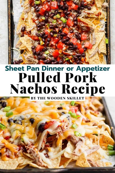 Sheet Pan Pulled Pork Nachos, Barbecue Nachos Pulled Pork, Pork Nachos Pulled, Pulled Pork Nachos Loaded, Bbq Nachos Recipe Pulled Pork, Nachos Pulled Pork, Bbq Nachos Recipe, Leftover Pulled Pork Recipes, Barbeque Pulled Pork