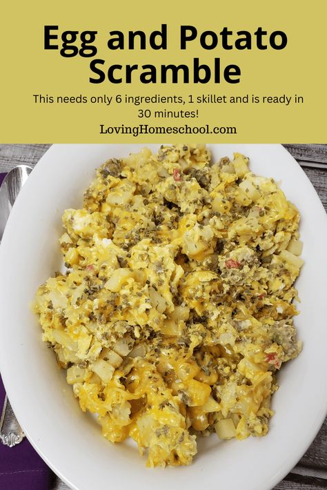 Oven Breakfast Potatoes, Potato Scramble, Sausage Breakfast Skillet, Egg And Potato, Sausage Potato Casserole, Breakfast Eggs Scrambled, Scrambled Eggs With Spinach, Potato Breakfast Recipes, Simply Potatoes