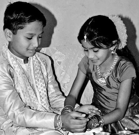 They could be Indian or Pakistani .... but they are siblings vowing to protect each other through life in an official ceremony.  #love #siblings #brother #sister #Indian #ceremonies #culture #vows #family Indian Brother And Sister, I Like That, White Picture, Brother Sister, Boyfriend Pictures, Vision Board, Art Collection, Black And White, Quick Saves