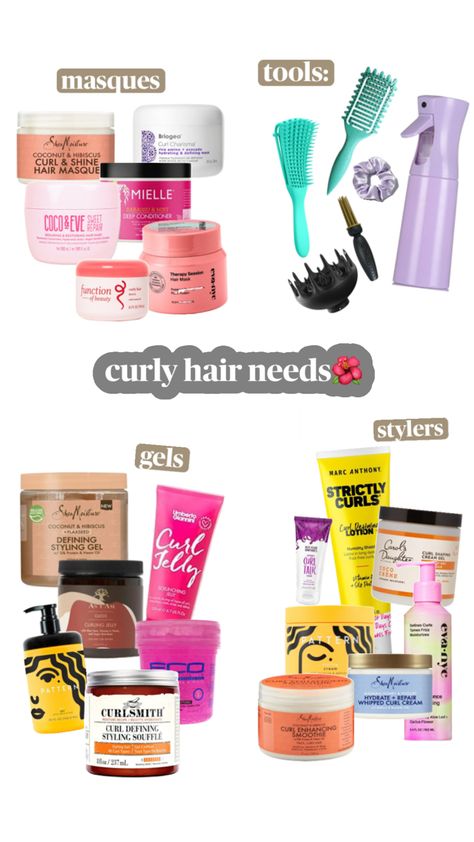 #curlyhair #curlygirl #curlcream Curly Hair Travel Essentials, Curly Hair Essentials, Hair Wishlist, Briogeo Curl Charisma, Healthy Curly Hair, Function Of Beauty, Help Hair Grow, Hair Things, Hair Masque