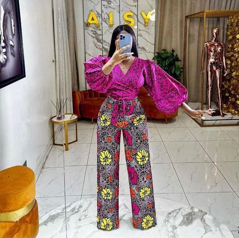 Kente Jumpsuit Styles, Jumpsuit Outfit Ankara Style, Ankara Trouser And Shirt For Ladies, 2piece Outfits Pants Ankara, Two Pieces Trouser And Top Nigeria, Ankara Trousers And Top For Ladies, Ankara Trousers And Top For Women, Ankara Wedding Guest Outfit, Trouser And Top For Ladies