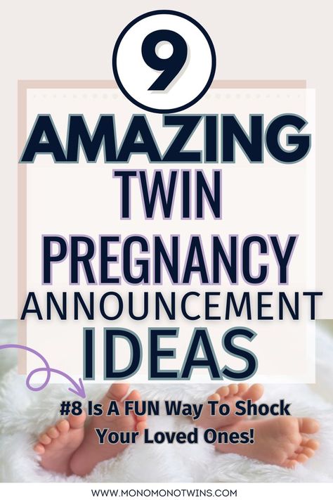 9 Creative Ways To Share Your Twin Pregnancy Announcement Twin Announcement To Family, Twins Birth Announcement Ideas, Surprise Twin Announcement, Twins Announcement Ideas, Twin Announcement With Sibling, Surprise Twin Gender Reveal, Twin Gender Reveal Ideas, Pregnancy Announcement Twins, Twin Pregnancy Reveal