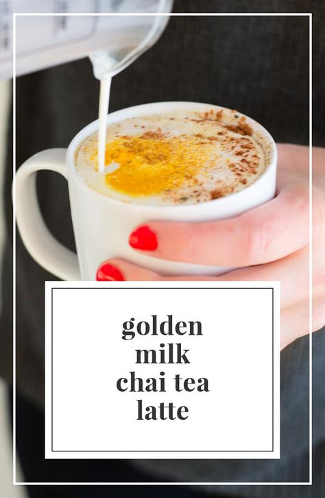 Milk Chai Tea, Black Coffee Benefits, Golden Milk Tea, Health Benefits Of Turmeric, Te Chai, Chai Latte Recipe, Golden Milk Latte, Tea Latte Recipe, Benefits Of Turmeric