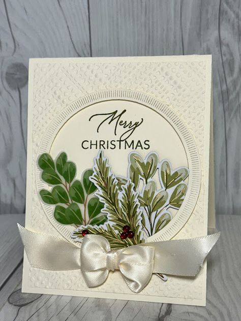 Card idea using the Season of Green & Gold Suite Collection from Stampin' Up! Iced Christmas Cookies, Handmade Cards Diy, Christmas Card Ideas, Tool Tips, Christmas Blessings, Handmade Greeting Cards, Homemade Christmas Cards, Stampin Up Christmas Cards, 2024 Christmas