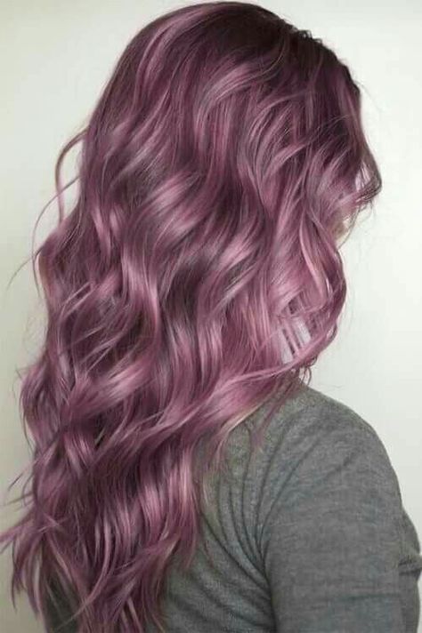 Matrix color sync berry violet Iron Curls, Butter Blonde, Dreamy Hair, Medium Hairstyle, Beach Curls, Waves Hair, Long Haircuts, Flat Iron Curls, Long Hairstyle