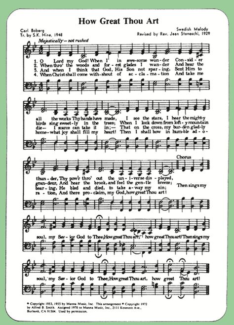 Gospel Song Lyrics, Hymn Sheet Music, Hymn Music, Church Songs, Hymns Lyrics, Bible Songs, Christian Song Lyrics, Then Sings My Soul, Spiritual Songs