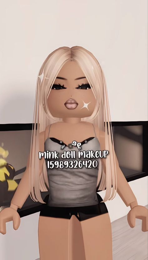 Cute Blonde Hair, Brown Hair Roblox, Blocksburg Outfit Codes￼, Zepeto Looks Ideas, Berry Codes, Code Clothing, Black Hair Roblox, Baddie Outfits Ideas, Coding Clothes