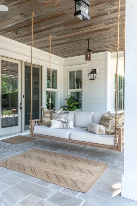 15 Epic Covered Patio Ceiling Ideas That Will Make Your Neighbors Jealous Tounge And Groove Ceilings Porch, Covered Patio Ceiling Ideas, Fromt Porch Ideas, Covered Patio Ceiling, Sunroom Ceiling Ideas, Porch Ceiling Ideas, Patio Ceiling Ideas, Covered Patio Ideas, Covered Back Porch Ideas