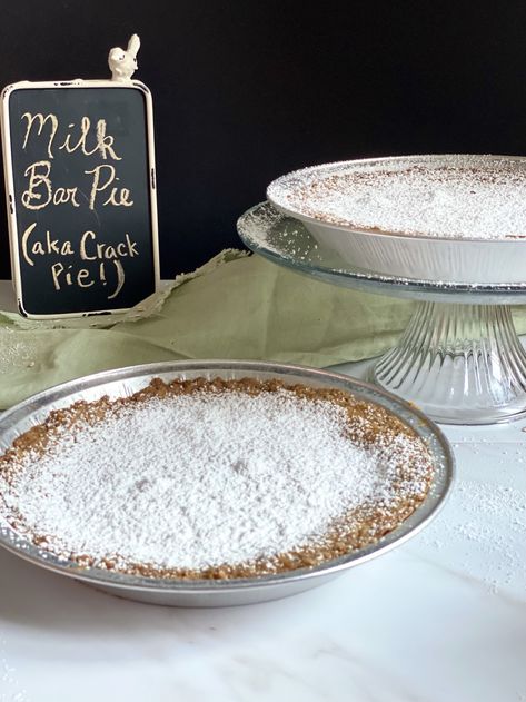 Milk Bar has the BEST cookies, cakes and pies. Try their Crack Milk Bar Pie - it's so addicting and delicious! Milk Bar Pie, Cakes And Pies, The Best Cookies, Best Cookies, Caramelized Sugar, Oat Cookies, Soft Serve Ice Cream, Sweet Recipes Desserts, Milk Bar