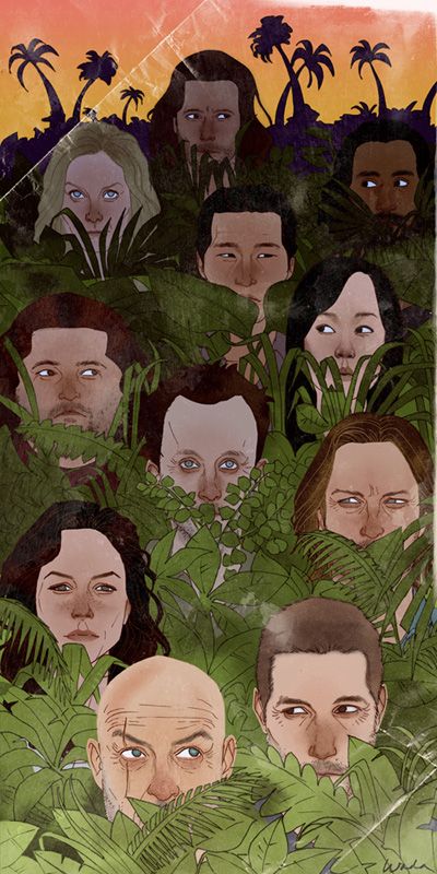 Lost Tv Show Tattoo, Lost Series Wallpaper, Lost Fanart, Lost Tv Show Wallpaper, Lost Tv Show Art, Lost Tv Show Island, Kevin Wada, Nicky Larson, Lost Tv Show