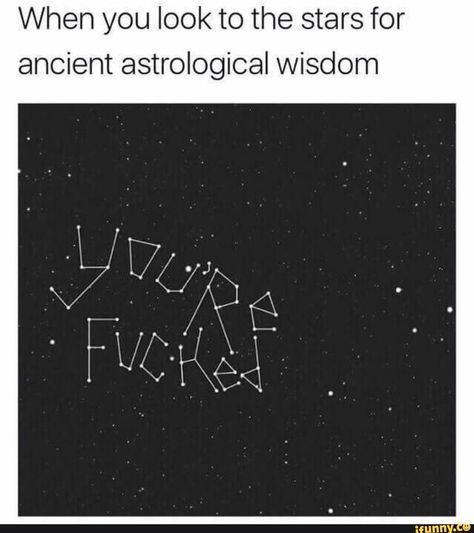 When you look to the stars for ancient astrological wisdom – popular memes on the site iFunny.co #photography #artcreative #when #look #stars #ancient #astrological #wisdom #pic Golf Quotes, Sarcasm Only, Memes Sarcastic, Golf Humor, Bones Funny, Astrology, Funny Pictures, Funny Quotes, Funny Memes