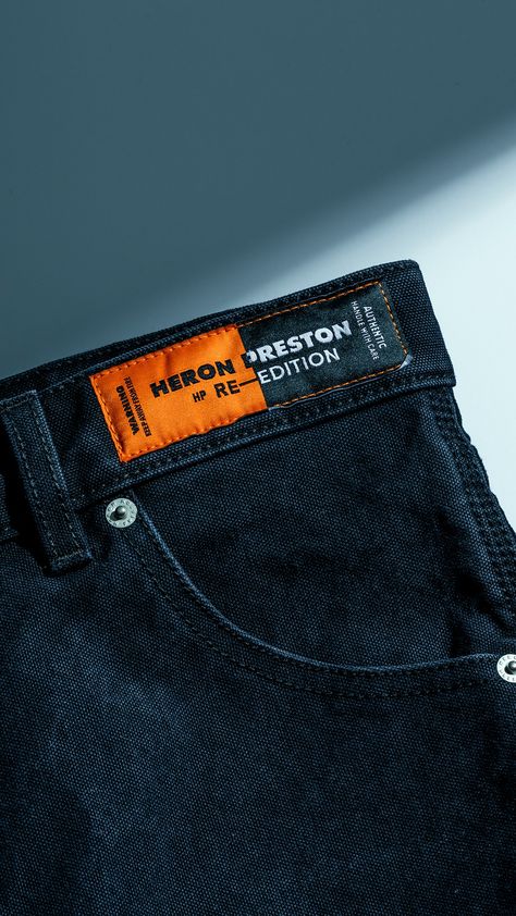 Jeans Label Design, Jeans Label, Clothing Labels Design, Denim Label, Tag Jeans, Denim Inspiration, American Jeans, Denim Ideas, Clothing Photography