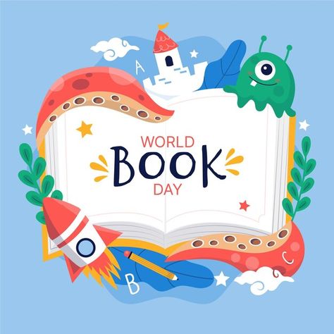 Happy World Book Day, World Book Day Ideas, Abc Mouse, Sketch Background, School Illustration, School Wall Art, World Book Day, Day Illustration, Happy Books