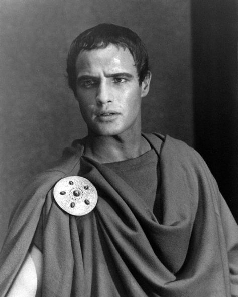 Marlon Brando as Mark Antony in the 1953 film adaptation of ... Julius Caesar 1953, Anna Kashfi, Last Tango In Paris, Best Actor Oscar, Mark Antony, Jean Simmons, Tennessee Williams, Julius Caesar, Guys And Dolls