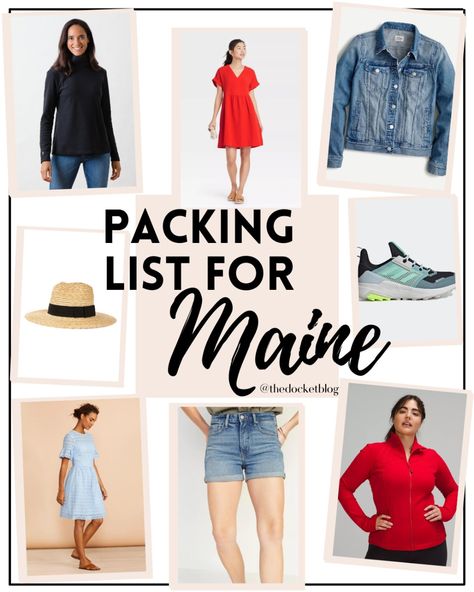 My Maine Packing List - The Docket Acadia Packing List, What To Wear To Acadia National Park, What To Pack For Maine In The Fall, Packing For Maine In September, Maine Packing List Fall, What To Wear In Maine In September, Fall Maine Trip, Trip To Maine In The Fall, Maine Vacation Outfits