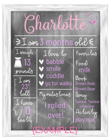 Excited to share the latest addition to my #etsy shop: Monthly Milestone Board SVG | Baby Stats Digital Download Template | Chalkboard Template Milestone Board Ideas, Monthly Milestone Board Ideas, Monthly Milestone Board, Diy Milestone Board, Baby Board Ideas, Baby Chalkboard Signs, Baby Stats Sign, Chalkboard Template, Milestone Chalkboard