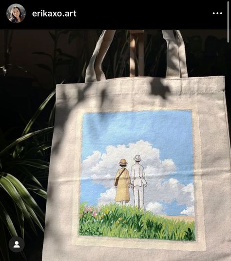 #StudioGhibli #TheWindRises #CanvasBag #AcryliccPainting #Oilpainting #Gouache #Watercolor Studio Ghibli Acrylic Painting, Ghibli Acrylic Painting, The Wind Rises, Wind Rises, Small Canvas Art, Sketchbook Ideas, Small Canvas, Acrylic Painting On Canvas, Water Painting