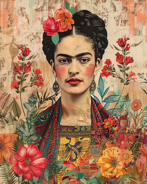 Frida Kahlo Art Illustration, Frida Kahlo Aesthetic, Watercolour Figures, Bust Cake, Friday Kahlo, Frida Tattoo, Portraiture Artist, Frida Kahlo Paintings, Frida Kahlo Portraits