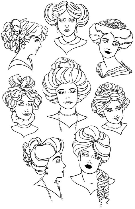 Victorian Hair Drawing, Victorian Hairstyles Drawing, Vintage Hairdos, Hairstyles Drawing Reference, Handkerchief Quilts, Victorian Male, Widows Peak Hairstyles, Edwardian Hair, Old Fashioned Hairstyles