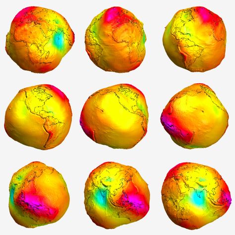 Earths gravity Real Earth, Earth Gravity, Geography Map, Earth Map, Earth And Space Science, Universe Galaxy, Relief Map, Space Pictures, Earth From Space