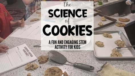 Do your kids know the science of cookies? This fun STEM activity for kids teaches kids about the chemistry of a cookie recipe. They will learn how each ingredient in a cookie dough recipe reacts with others and how to manipulate their cookie results. Learn how to make the perfect chocolate chip cookie with this fun edible science experiment for kids! Steam Activities For Kids, Edible Science, Basic Cookie Recipe, The Perfect Chocolate Chip Cookie, Scientific Method Worksheet, Elementary Stem Activities, Fun Stem Activities, Basic Cookies, Soda Recipe