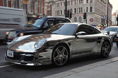 Chrome Cars, Vw Porsche, Porsche Carrera, Porsche Cars, Vw Beetle, Car Photography, Amazing Cars, Car Car