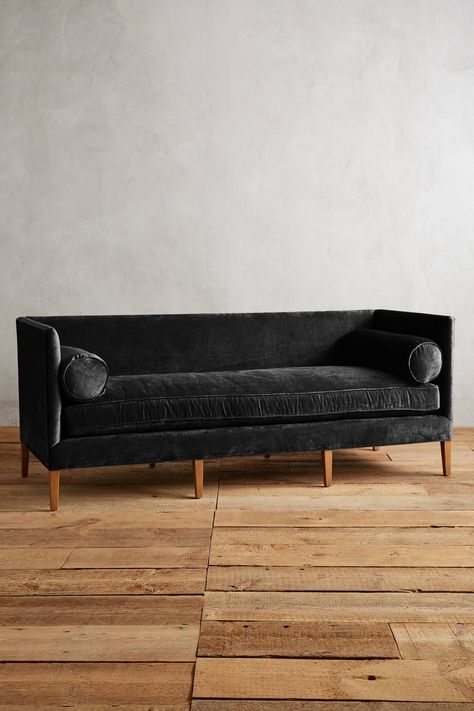 Shop the Slub Velvet Harper Sofa and more Anthropologie at Anthropologie today. Read customer reviews, discover product details and more. Blue Sofa Design, Anthropologie Sofa, Velvet Furniture, Sofa Ideas, Anthropologie Home, Living Room Decor Inspiration, Blue Sofa, Soft Seating, Dream Apartment