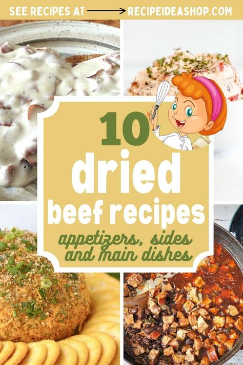 10 Best Dried Beef Or Chipped Beef Recipes - Recipe Idea Shop Recipes Using Dried Beef, Dry Beef Recipes, Keto Beef Jerky Recipe, Chipped Beef Recipe, Chip Beef Gravy, Cream Chipped Beef Recipe, Dried Beef Recipes, Chipped Beef Dip, Creamed Chipped Beef