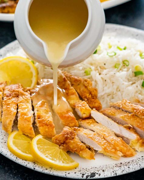 Chinese Lemon Chicken - Jo Cooks Lemon Sauce For Chicken Chinese, Easy Lemon Sauce For Chicken, Homemade Aplets And Cotlets, Thai Lemon Chicken, How To Make Lemon Chicken, Lemon Gravy For Chicken, Tineats Recipes, Chinese Lemon Sauce, Lemon Chicken Chinese