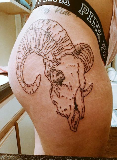 Ram tattoo Ram Chest Tattoo, Ram Skull Tattoo, Flash Tats, Ram Tattoo, Ram Skull, Stomach Tattoos, Sternum Tattoo, Tattoo Inspo, Tattoos And Piercings