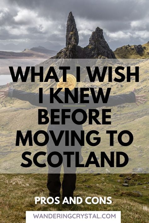 Moving to Scotland, Pros of Scotland, Cons of Scotland, Pros and cons of living in Scotland, pros and cons of moving to Scotland, moving to Scotland from US, moving to Scotland from Canada, wanderingcrystal, living in Scotland, living in Scotland Scottish Highlands, pros and cons of living in Edinburgh, Expat in Scotland, reasons to move to Edinburgh, reasons to move to Scotland, ups and downs of living in Scotland, living in Scotland life #Expat #Scotland #Schottland #Ecosse #Escocia #glasgow Scotland Living, Interrail Europe, Balcony Painting, Salem Massachusetts Travel, Moving To Europe, Glasgow Travel, Scotland Aesthetic, Edinburgh Scotland Travel, Moving To Scotland