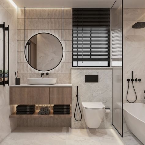 Transforming bathrooms into serene retreats ✨🙌 #interiordesign #homedecor #bathroom #bathroomdesign #makeup #beauty #interiors #aeninteriors #love #mood Bedroom Interior Design Luxury, Interior Design Bedroom, Modern Classic, Modern Bathroom, Architecture Drawing, Bedroom Interior, Bathroom Design, Concept Design, Apartment