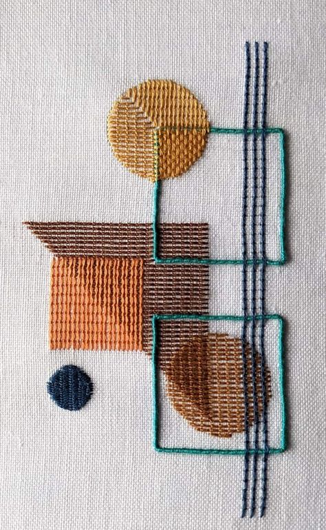 Stitching On Paper, Sashiko Pattern, Advanced Embroidery, Abstract Embroidery, Textile Art Embroidery, Sashiko Embroidery, Geometric Embroidery, Contemporary Embroidery, Hand Embroidery Projects