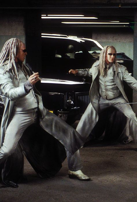 Neil & Adrien Rayment | The Matrix Reloaded The Matrix Seraph, Matrix Twins, The Matrix Reloaded, Pop Up Cinema, There Is No Spoon, The Matrix Movie, Matrix Reloaded, Carrie Anne Moss, Best Action Movies