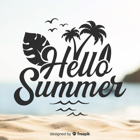 Summer Sayings, Summer Typography, Business And Advertising, Background Tree, Summer Vector, Summer Logo, T Shirt Logo Design, Palm Tree Silhouette, Summer Designs