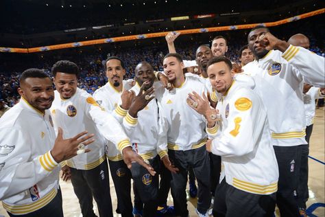 While every team can't be NBA champions, every organization can learn a thing or two from the Warriors' example. England Fans, Warriors Basketball, Ring Ceremony, Nba Golden State Warriors, Nba Championships, Championship Rings, Nba Season, Klay Thompson, Nba Champions