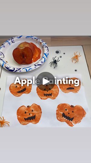 1.3K views · 471 reactions | APPLE PUMPKINS 🍎🎃🎨

This activity is so simple but such a fun craft! 
Follow @wingitwithwhit for more! 🫶

Halloween craft, Halloween art, arts and crafts, art for kids, kids crafts, apples, pumpkins, painting, apple stamping, prek activities, preschool activities | Whitney Berg | Activities for Kids 💕 | Keiron Raven · THIS IS HALLOWEEN Apple Pumpkin Painting, Halloween Toddler Art, Christian Halloween Crafts, Apple Stamping, Pumpkins Painting, Painting Apple, Prek Activities, Christian Halloween, Craft Halloween