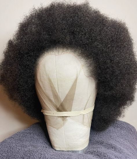 Afro wig knotted by me. Afro Frontal Wig, Afro Wig Hairstyles, Afro Wig, Long Afro Wigs, Big Afro Wigs For Black Women, Curly Afro Wig, Afro Wigs, Diy Wig, Frontal Wig Hairstyles