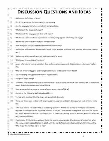 Questions and Ideas on Anger Worksheets Anger Worksheets, Anger Management Worksheets, Angry Person, How To Control Anger, Dealing With Anger, Counseling Resources, Therapy Tools, Discussion Questions, Anger Management