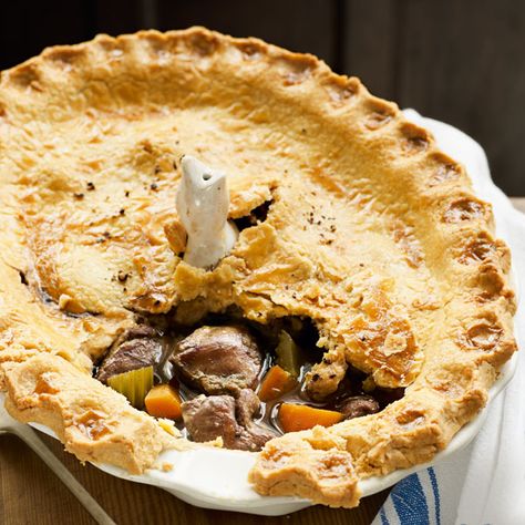 Bryn William's game recipe is a fabulous dinner party dish Christmas Pie Recipes, Hot Water Crust Pastry, Game Pie, Pie Game, Quiche Tarts, Venison Meat, Hp Sauce, Deer Recipes, Savoury Tarts