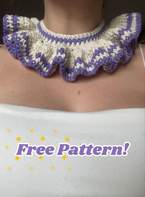 Halloween • clown • costume • idea • collar • crochetcollar • pattern • free pattern Crochet Clown Collar, Clown Ruffle Collar, Clown Collar, Halloween Clown, Send In The Clowns, Modern Crochet Patterns, Clown Costume, Modern Crochet, Diy Ribbon